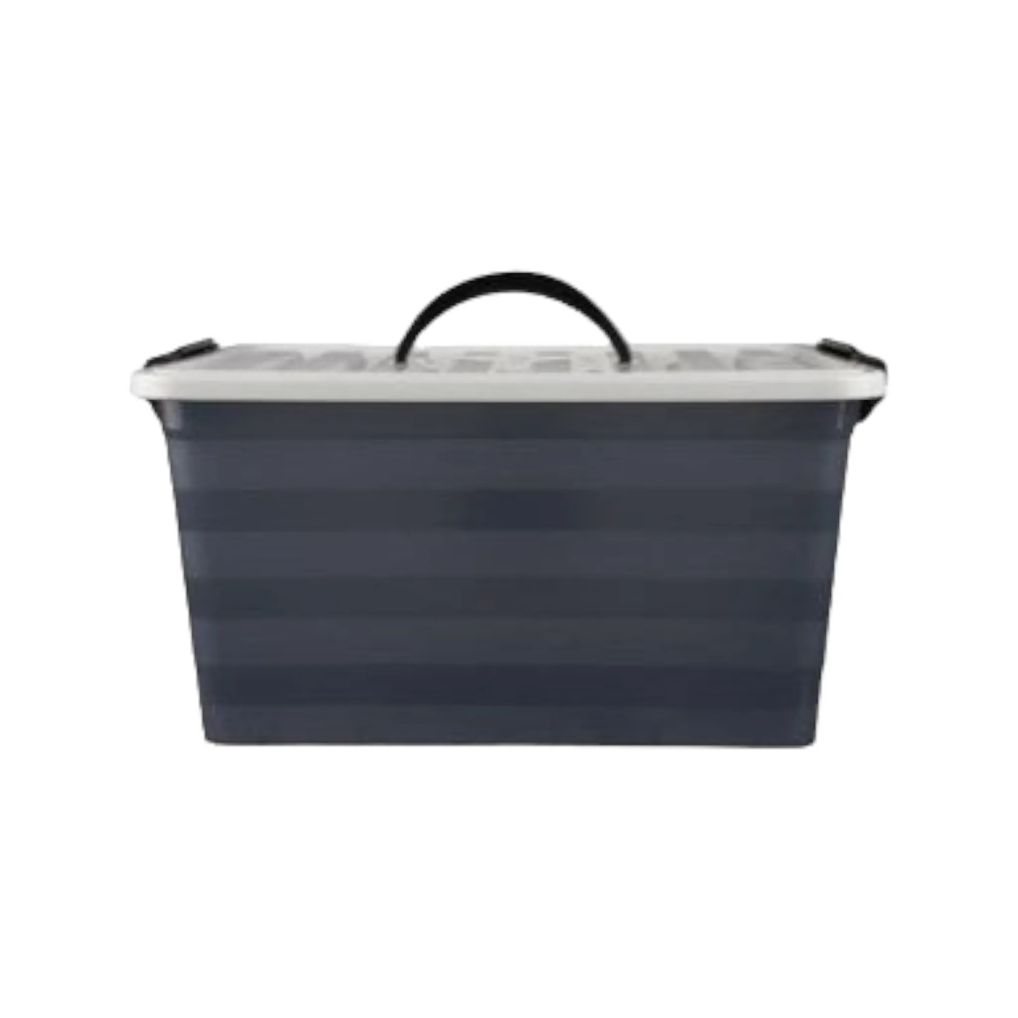 10L Storage Container Picnic Basket Grey with Carry Handle