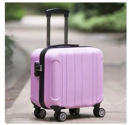 18" Travel Luggage Suitcase Spinner Wheels Boarding Case Trolley Suitcase  Wheeled Travel Rolling