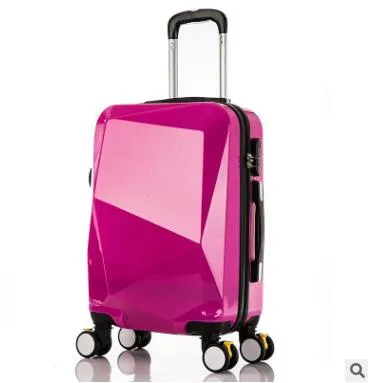 20 Inch Travel Trolley Luggage Suitcase 24" Pc Trolley Bags On Wheels Wheeled Travel Case