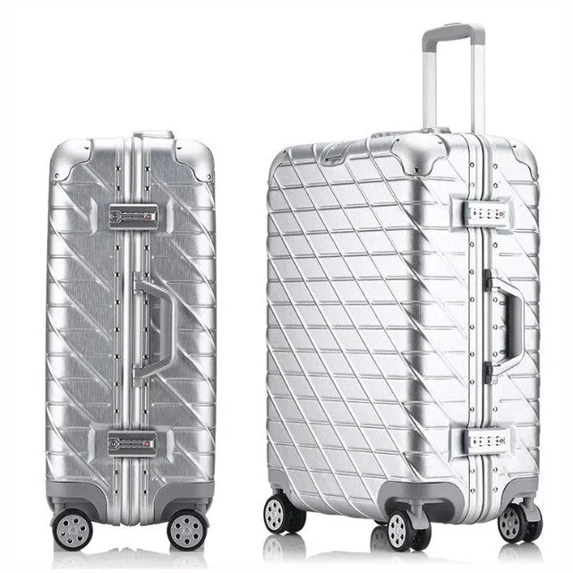 20''24''26''29'' Aluminum Alloy Trolley Carry On Luggage Fashion Travel Cabine Tsa Lock Koffer Mala