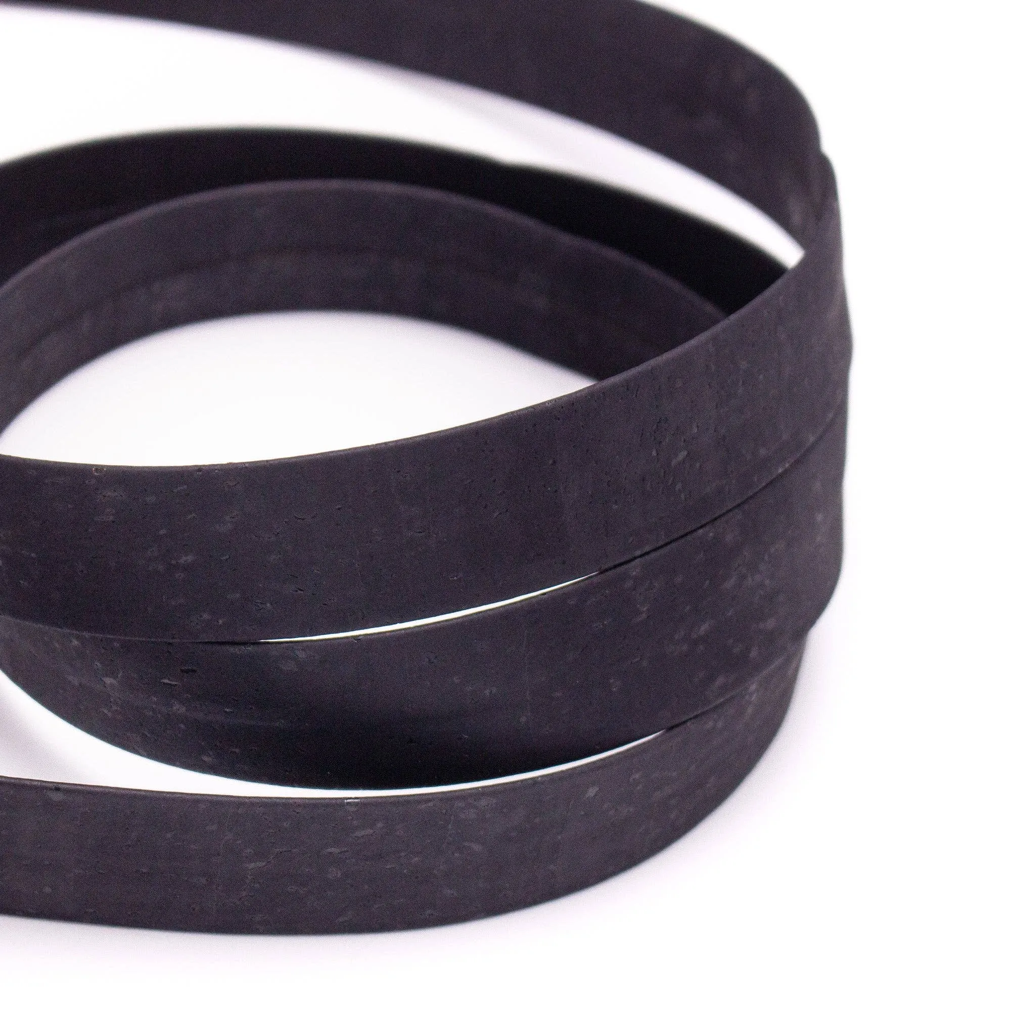 30MM flat Black natural cork cord COR-606(5 meters)