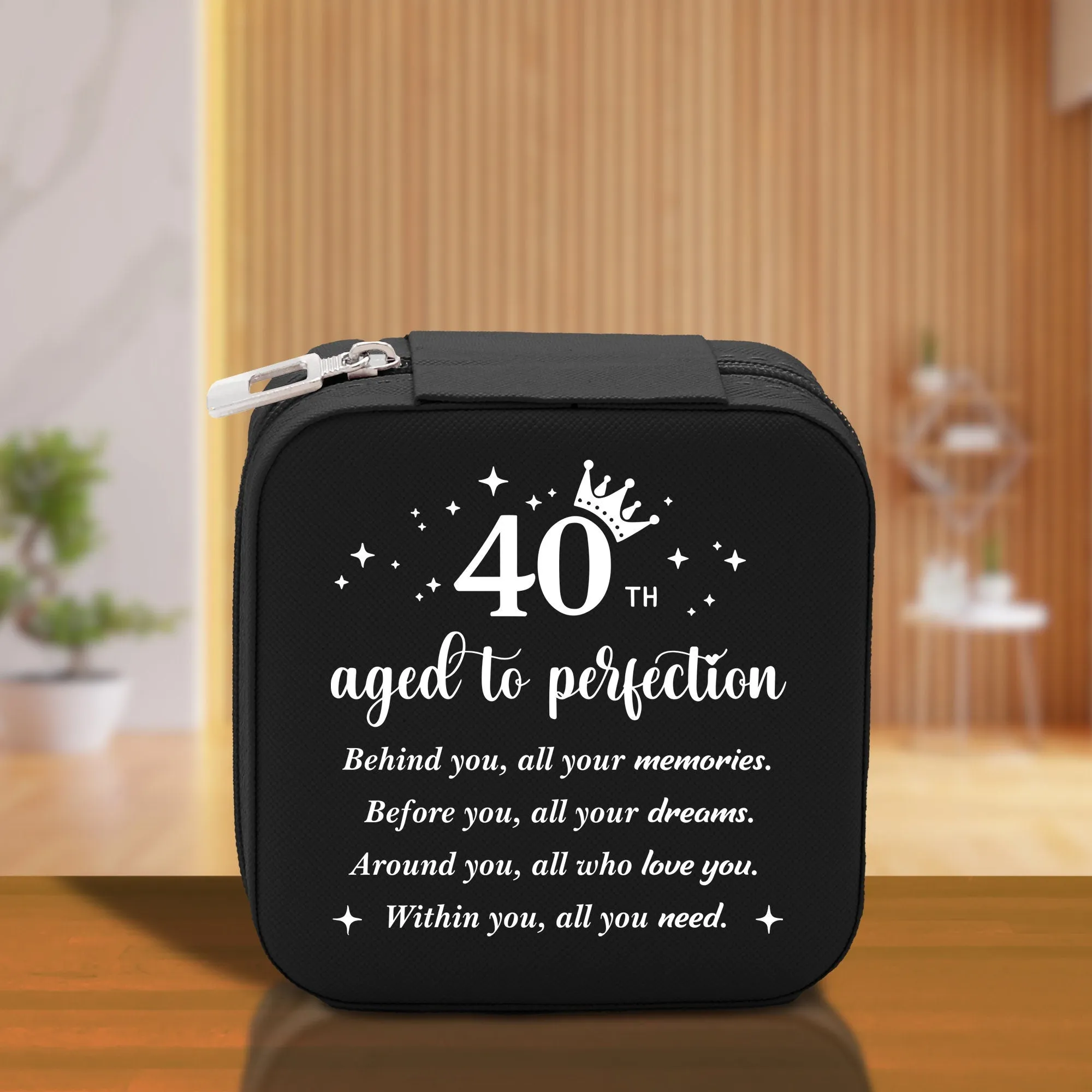 40th Aged Of Perfection Cotton Canvas Tote Bag 60th Birthday Gift For Women 40th Birthday Celebration Party Gift