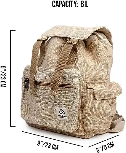 Adorable Eco-Friendly Fashion- Drawstring Hemp Bag