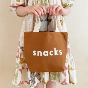 Alphabet Bags Little Canvas Bag - Snacks