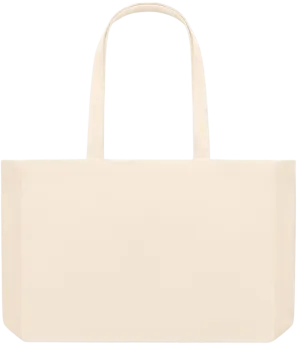 Basic large recycled beach tote bag