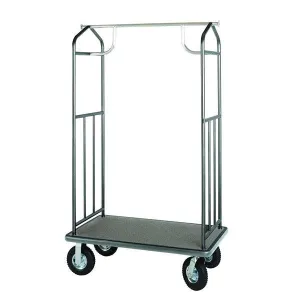 Bellman's Cart W/ 8" Non-Marking Wheels Stainless Steel