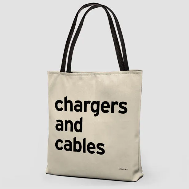 Chargers And Cables - Tote Bag