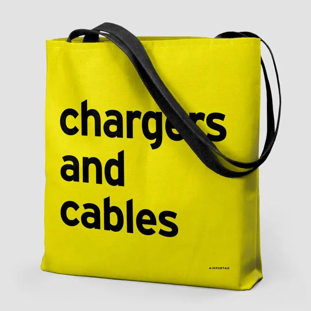 Chargers And Cables - Tote Bag