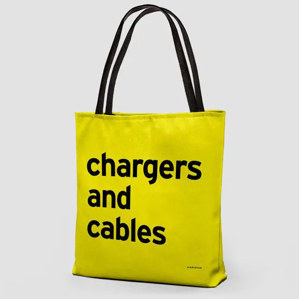 Chargers And Cables - Tote Bag