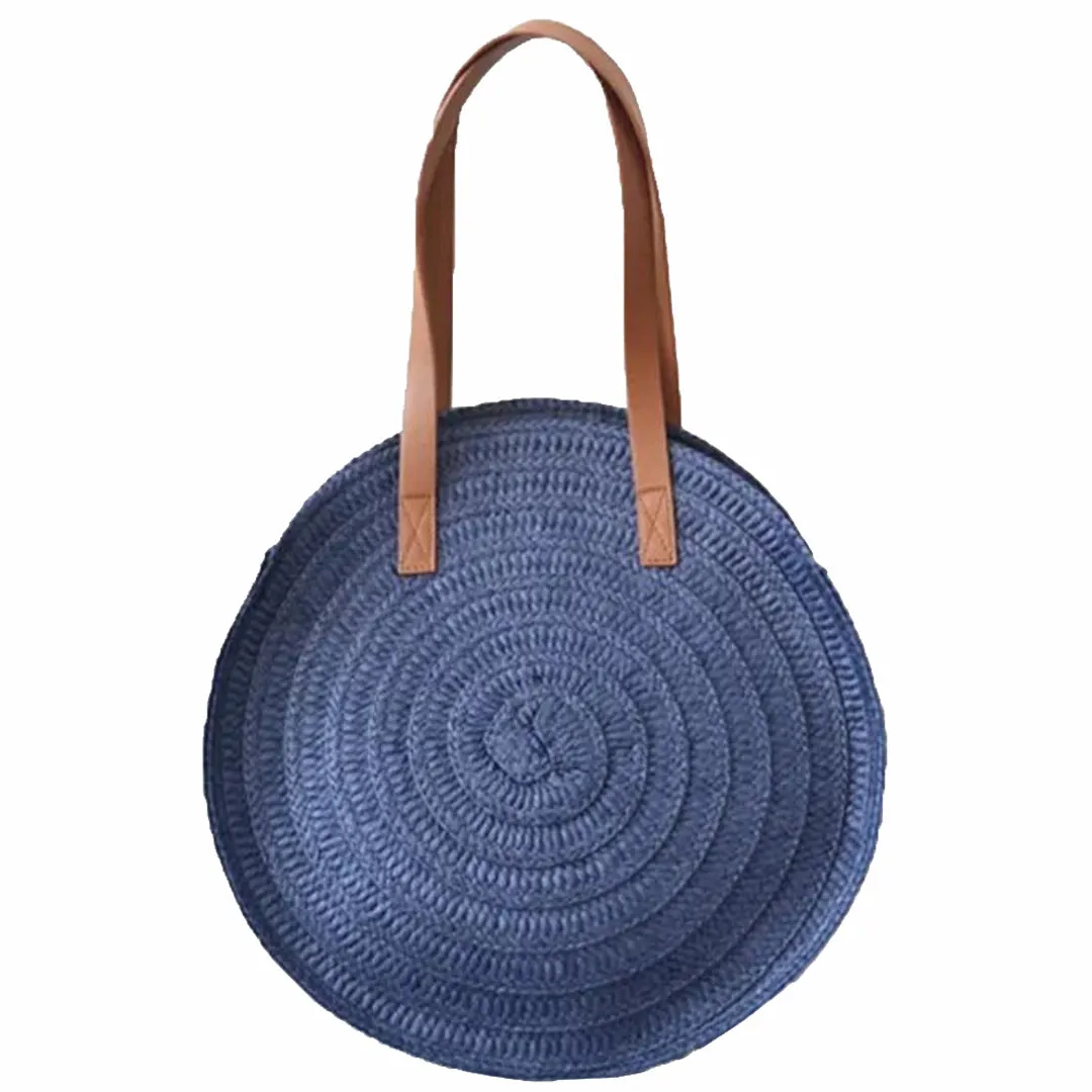 Chokore Round Beach Bag in Blue