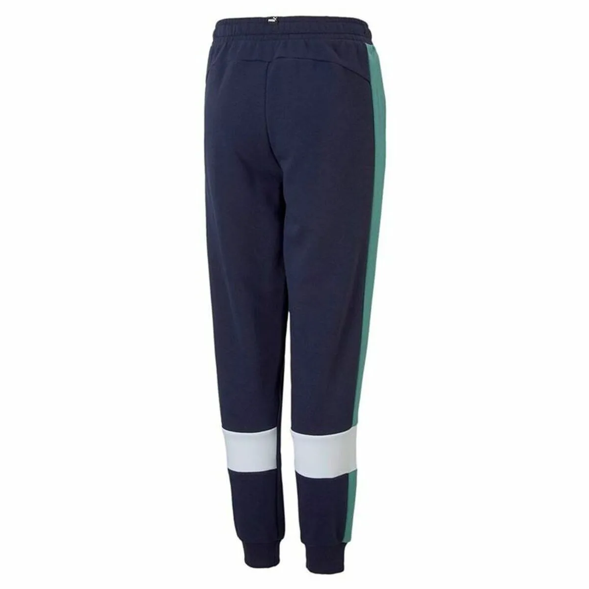 Comfortable and Trendy: Puma Essential  Colorblock B Dark Blue Kids' Tracksuit Bottoms