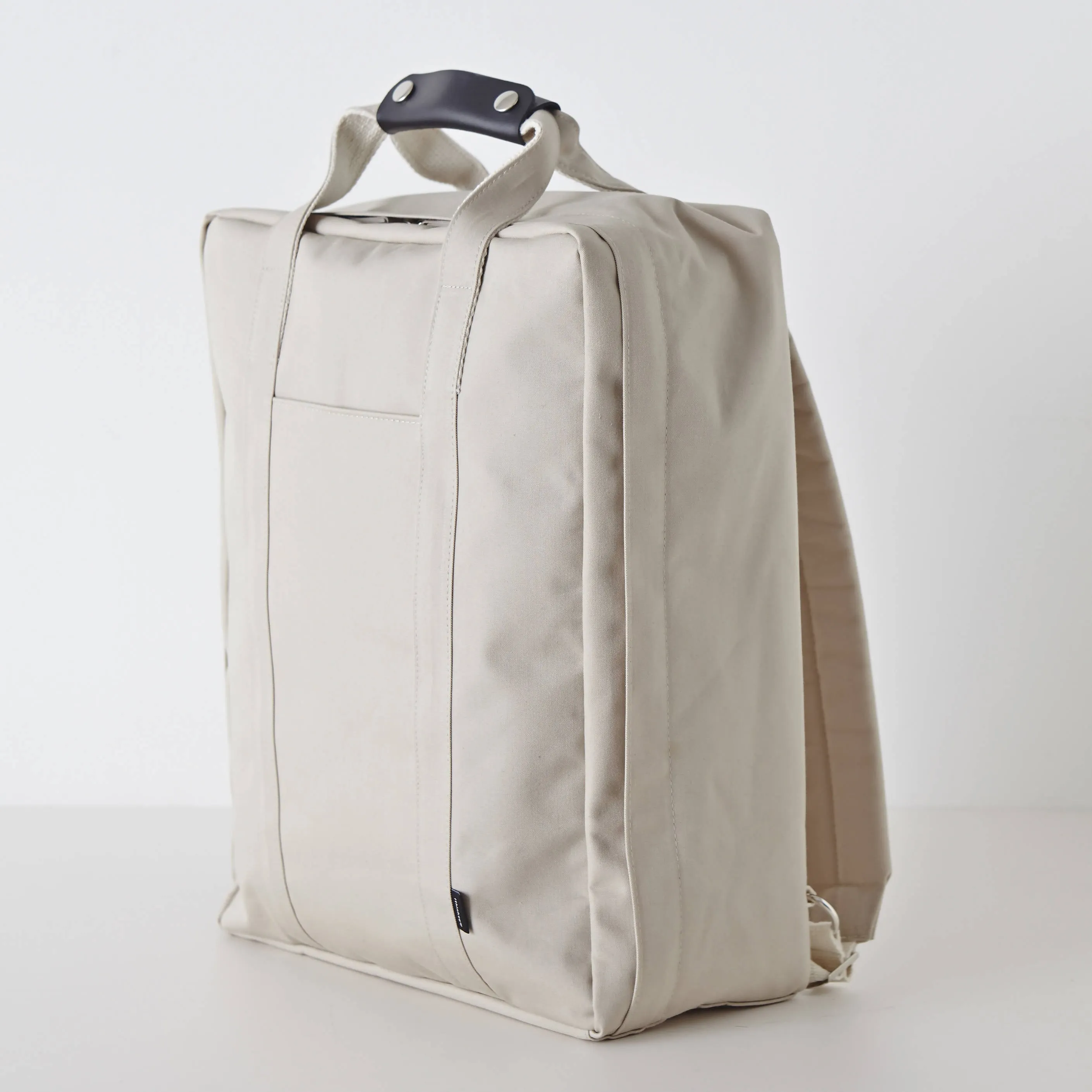 Compact Trunk Backpack Light Beige