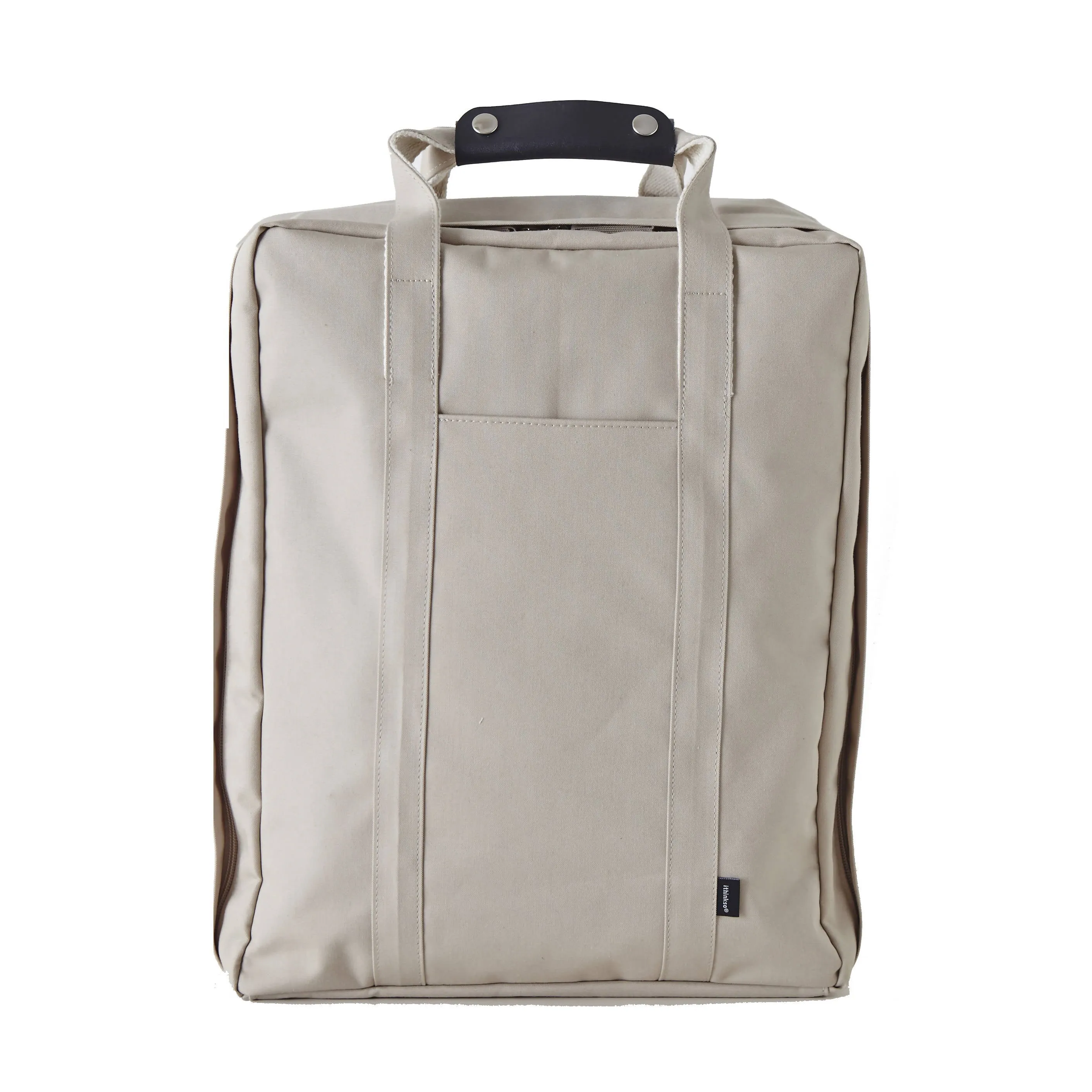 Compact Trunk Backpack Light Beige