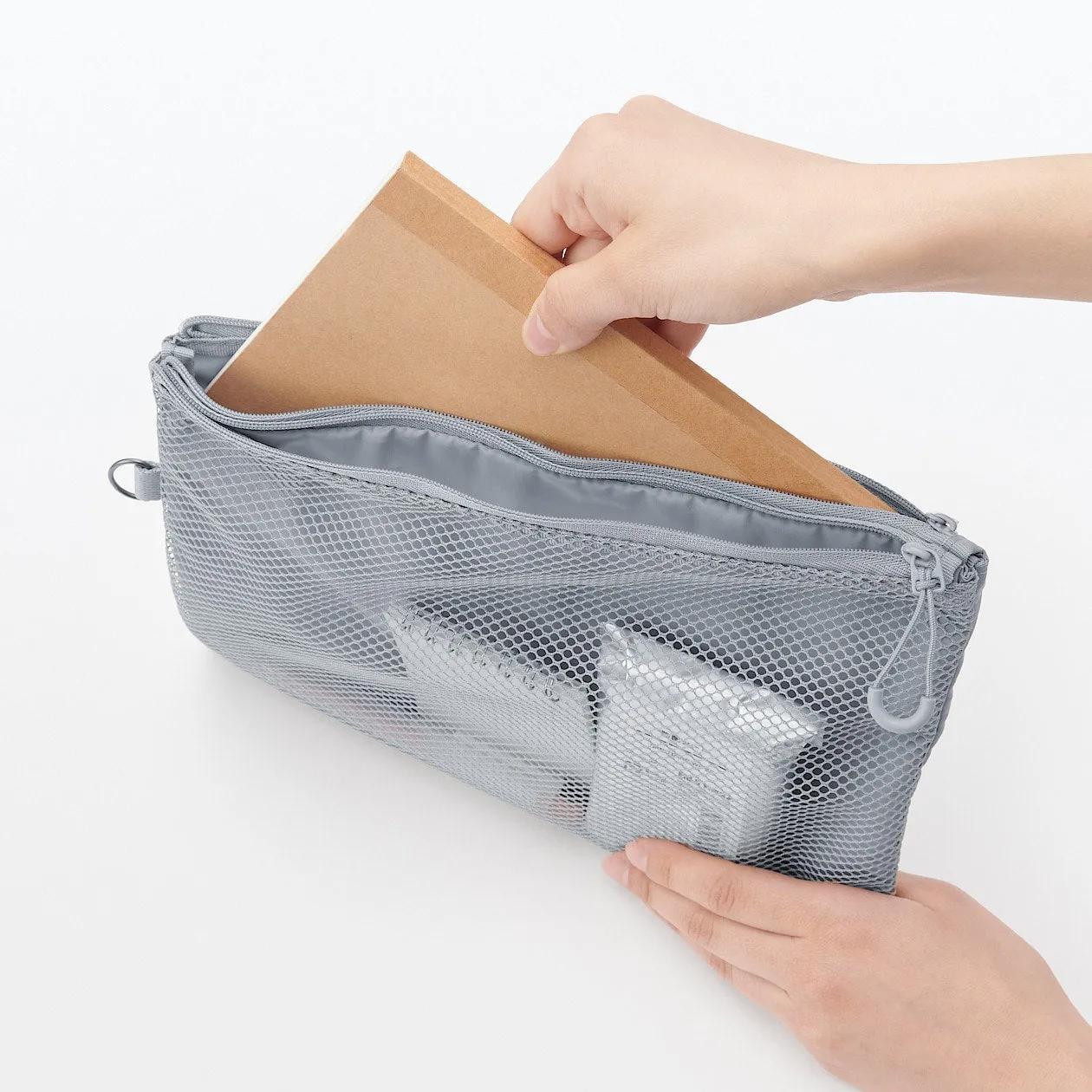 Compact Two-Zipper Travel Pouch