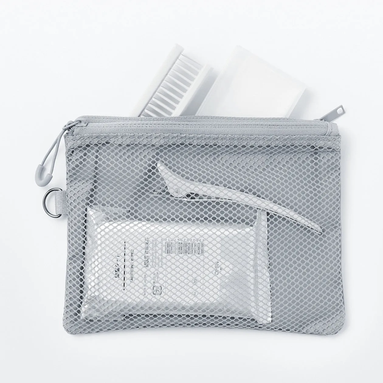 Compact Two-Zipper Travel Pouch