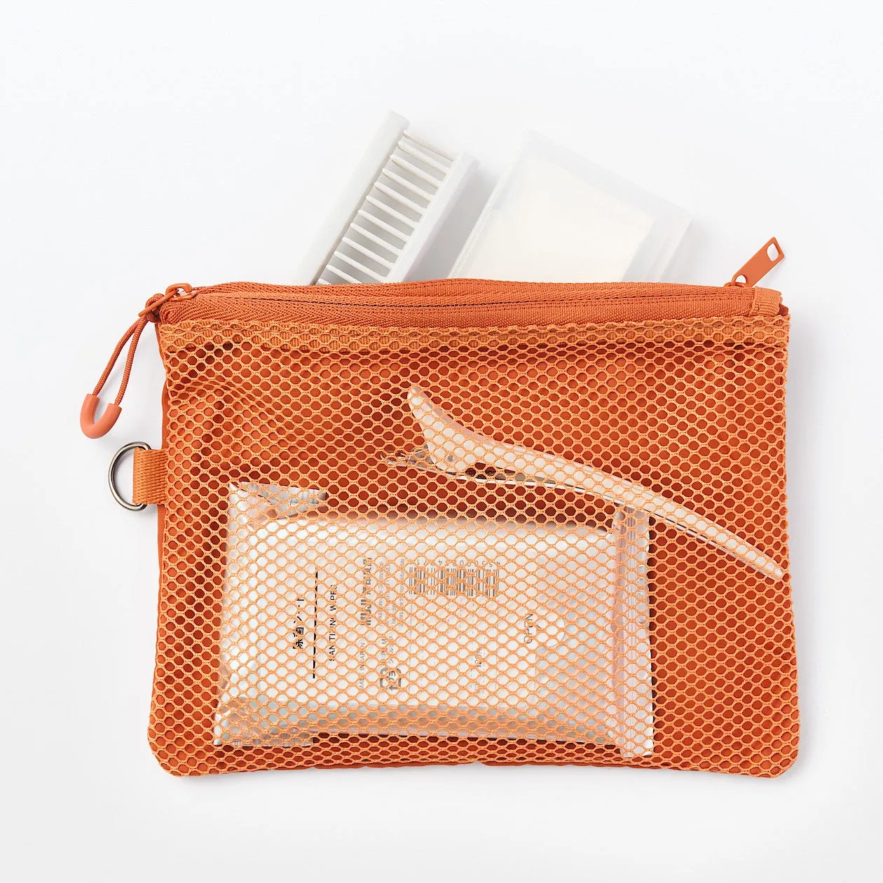 Compact Two-Zipper Travel Pouch