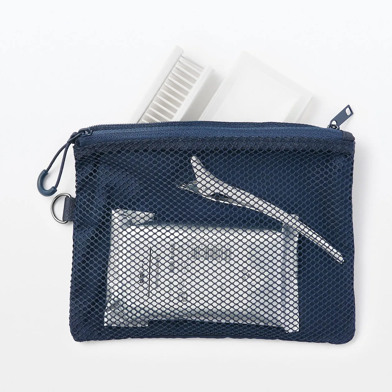 Compact Two-Zipper Travel Pouch