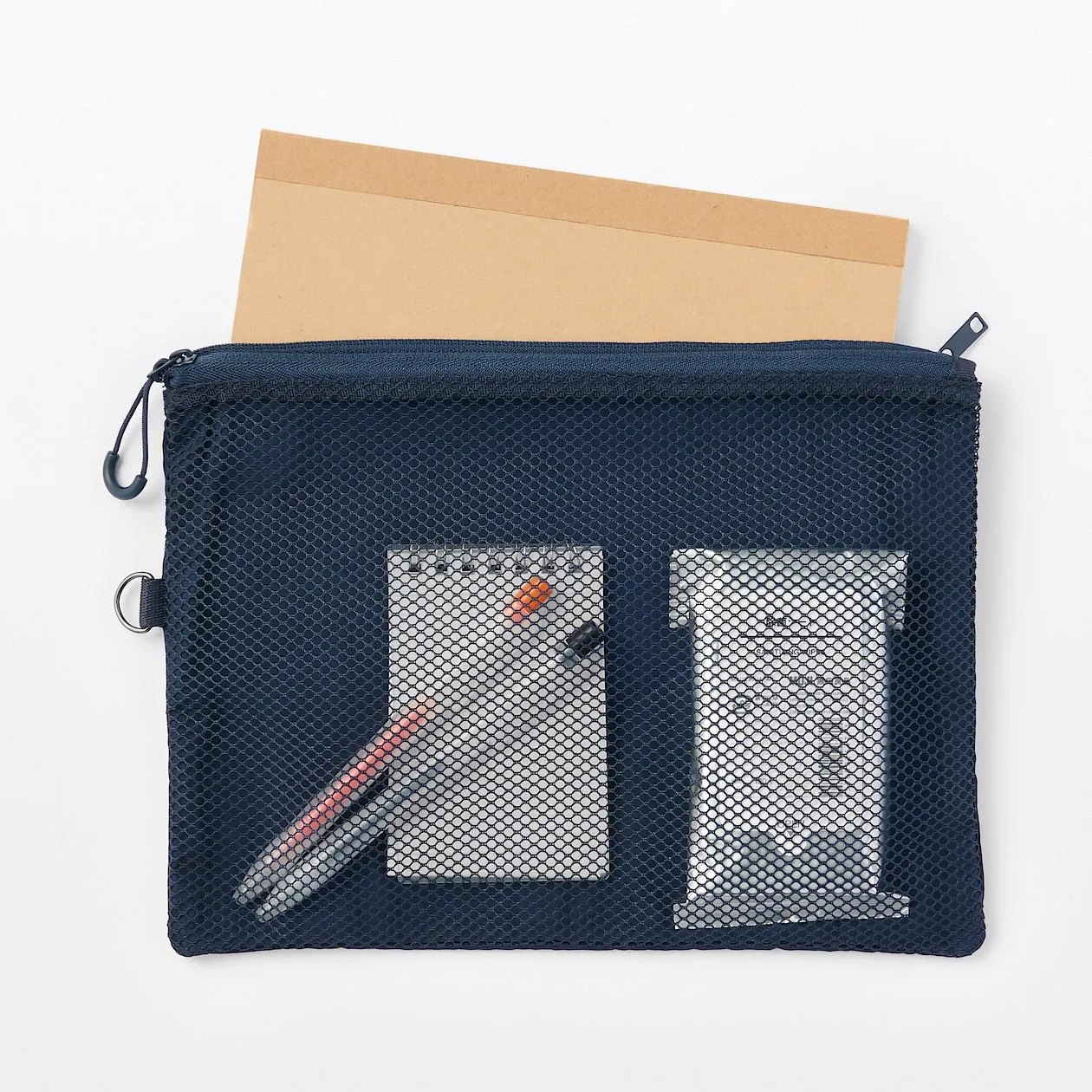 Compact Two-Zipper Travel Pouch