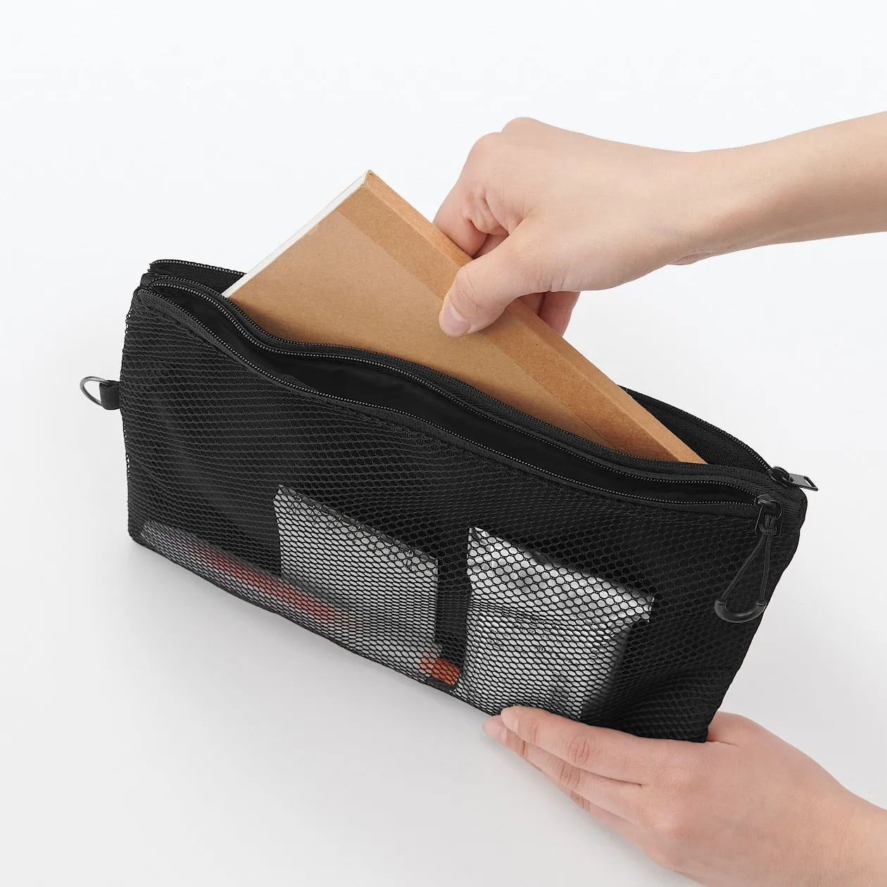 Compact Two-Zipper Travel Pouch