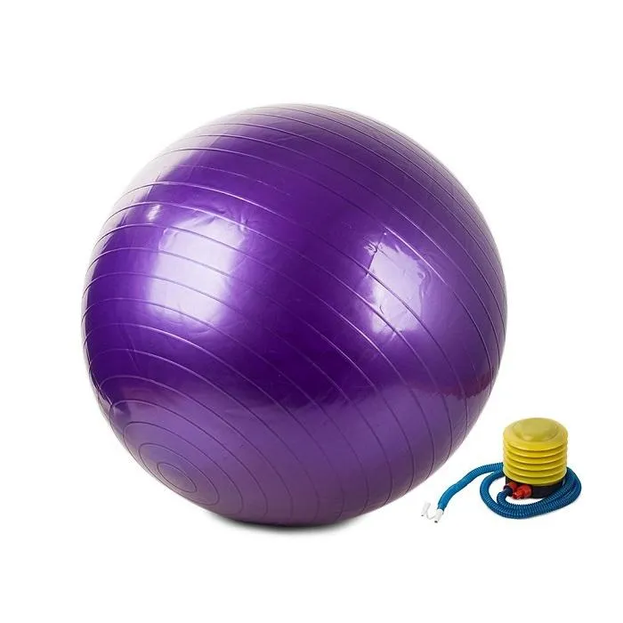 Contes 65cm gymnastic ball with inflation pump 03710 purple