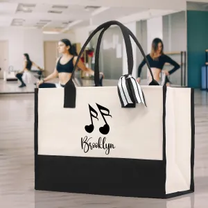 Dance Teacher Name Personalized Gift Tote Bag Ballet Teacher Bag Gymnastic Teacher Bag Dance Student Bag for Teacher Custom Dancer Gift Bag