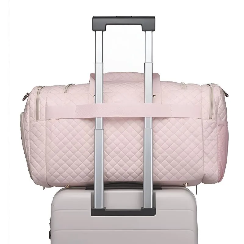 Deluxe Quilted Duffle Bag For Travel