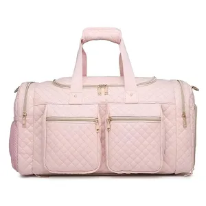 Deluxe Quilted Duffle Bag For Travel