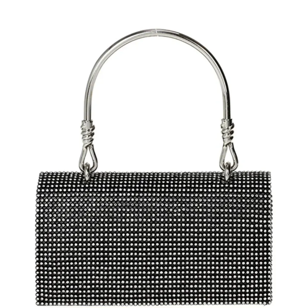 East West Mini Rhinestone Clutch