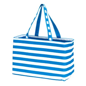 Electric Blue Stripe Ultimate Tote