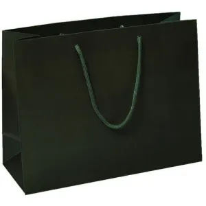 Espresso Matte Rope Handle Euro-Tote Shopping Bags - 13.0 x 5.0 x 10.0