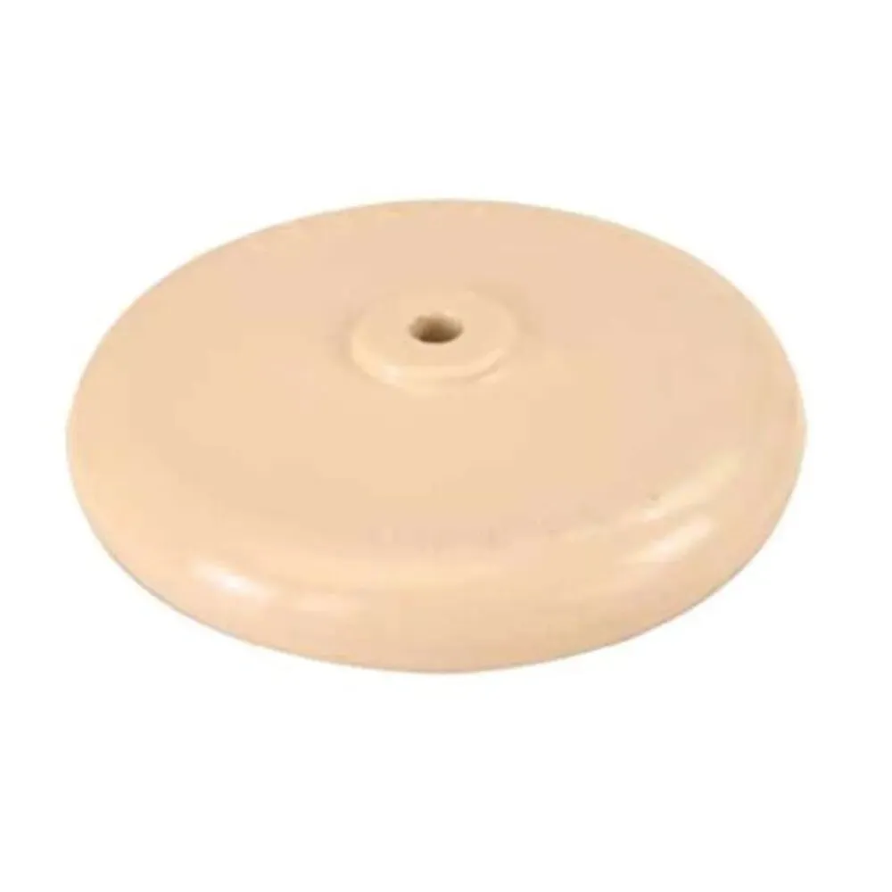 Forbes Industries 1602-BE 4.5" Revolving Corner Bumper Wheel Replacement with Hardware, Beige