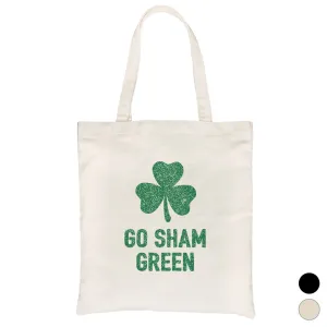 Go Sham Green Canvas Shoulder Bag