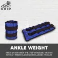 Grip Ankle Weight, Increase The Energy You Burn While Walking - 2.5Kgs