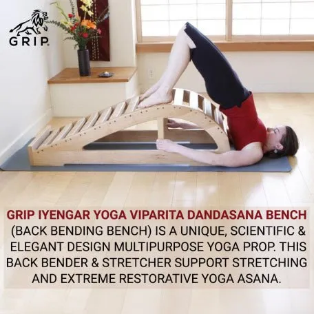 Grip Iyengar Viparita Dandasana Bench | Back- Bending Bench