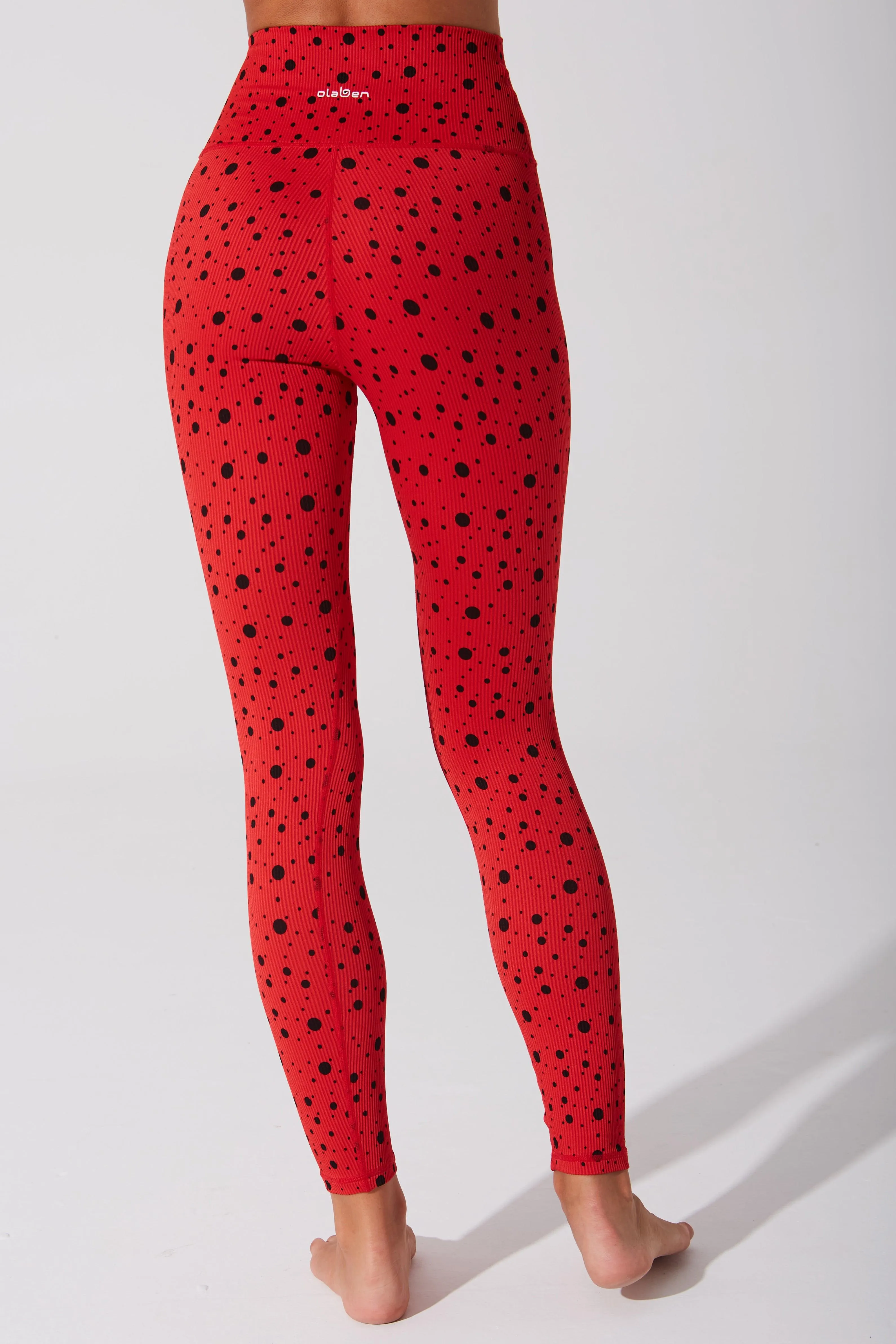 Hafwen Polka Dots Legging - Savvy Red