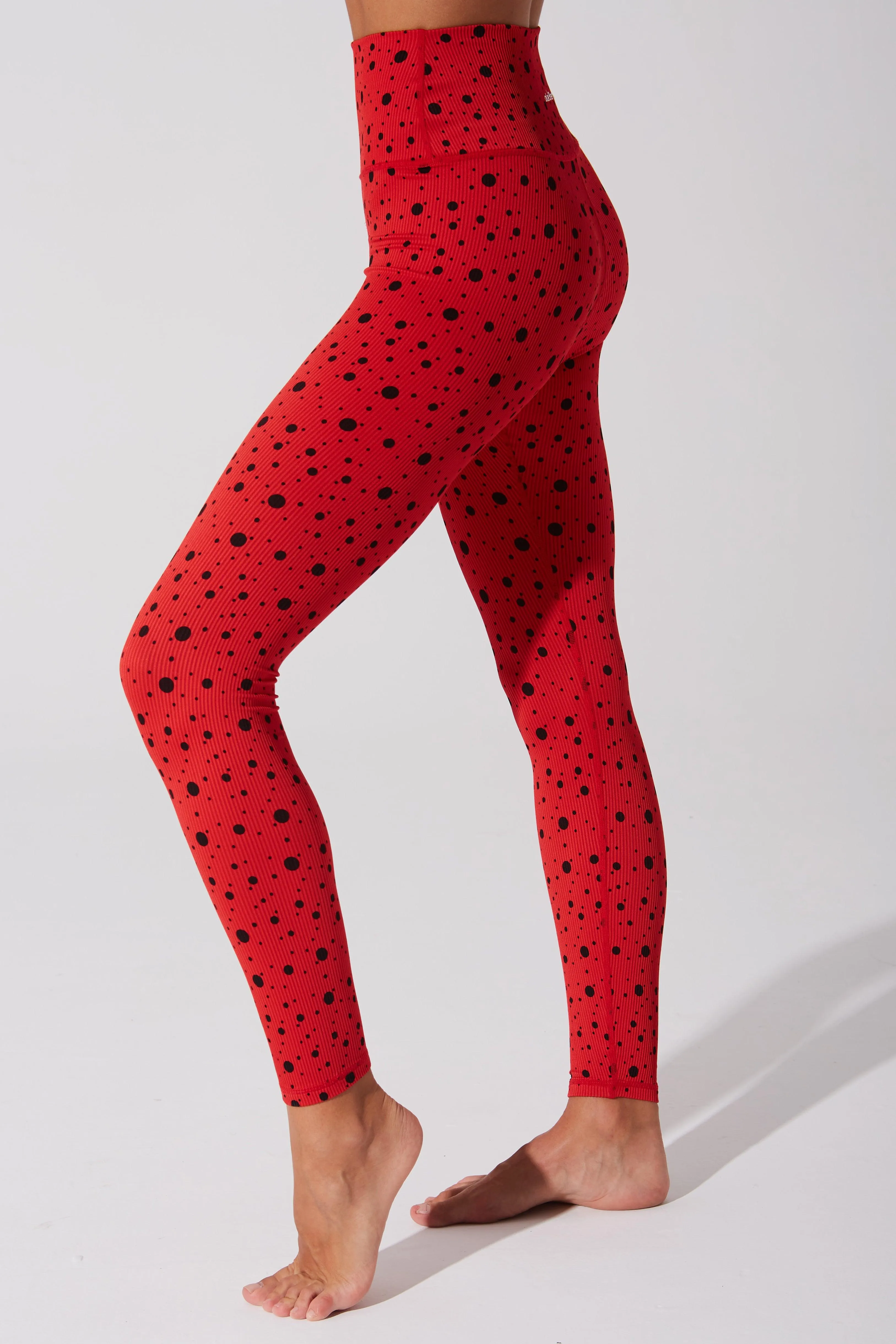 Hafwen Polka Dots Legging - Savvy Red