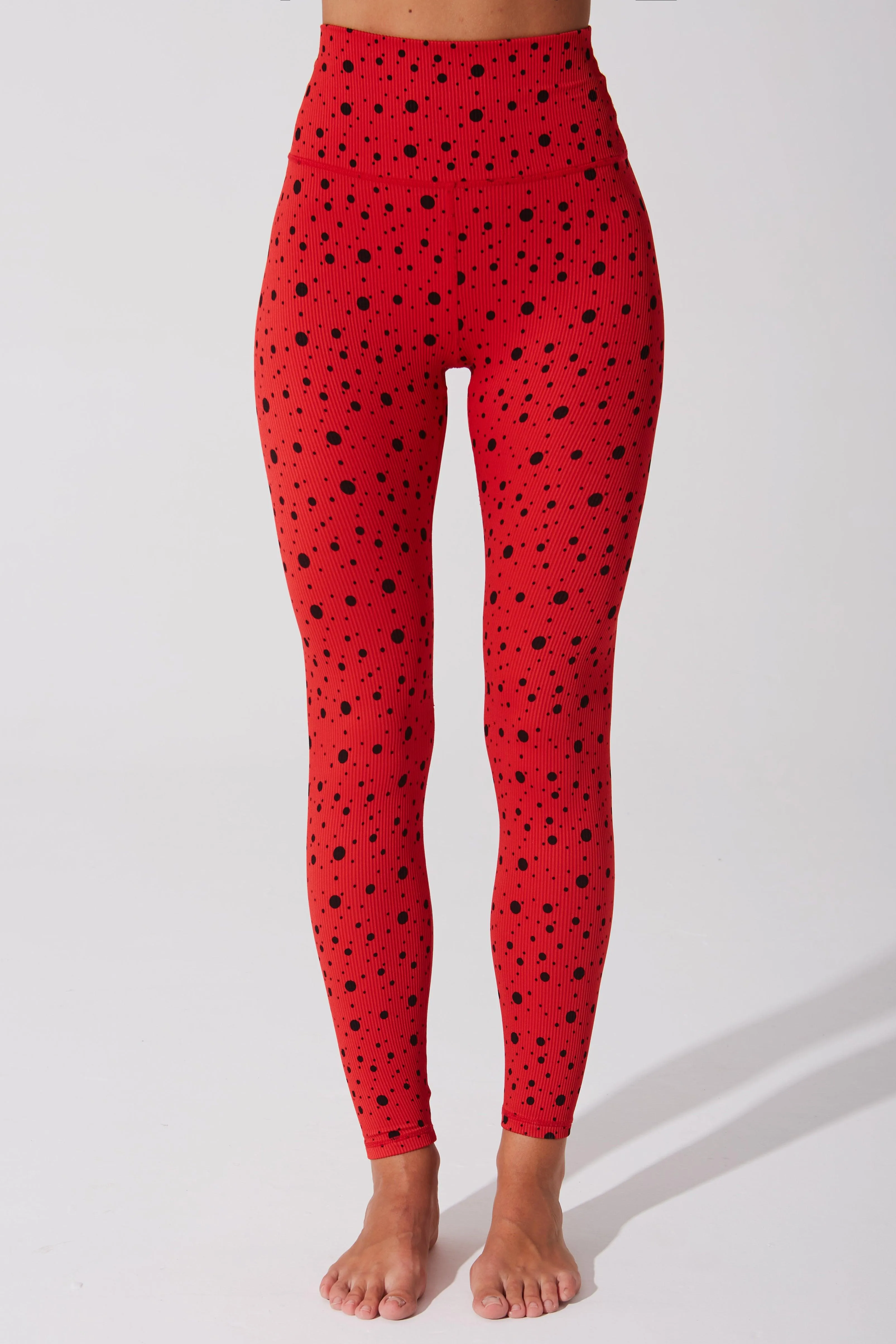 Hafwen Polka Dots Legging - Savvy Red