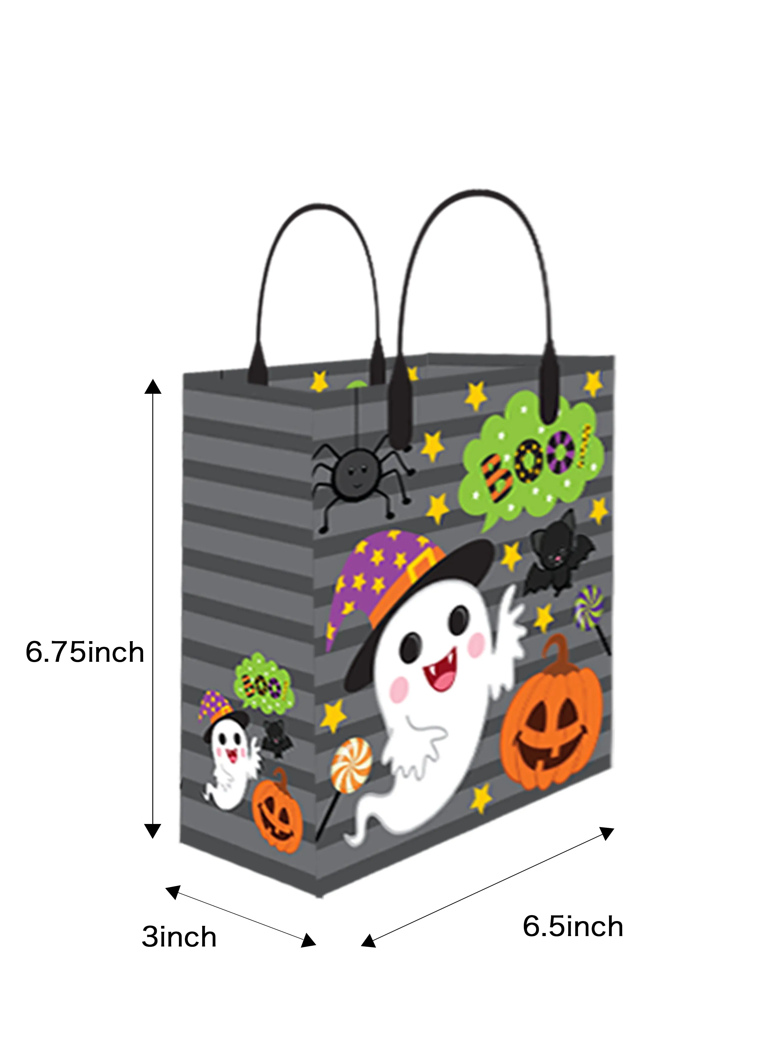 Halloween Party Favor Treat Bags - Set of 6 or 12