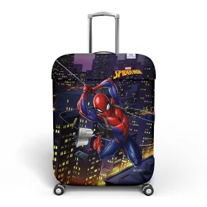 Heart Home Marvel Spiderman Luggage Cover|Polyester Travel Suitcase Cover|Washable|Stretchable Suitcase Protector|26-30 Inch|Large (Multicolor)