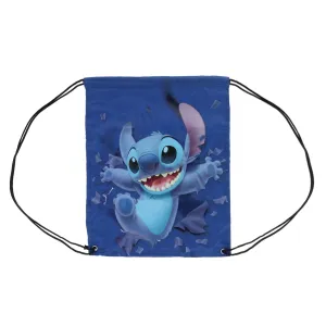 Jerry Leigh Disney Stitch Breaking Free Drawstring Backpack Bag