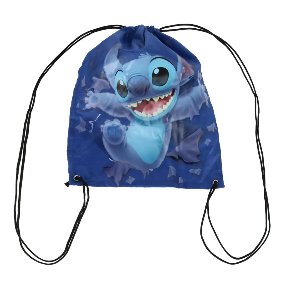 Jerry Leigh Disney Stitch Breaking Free Drawstring Backpack Bag