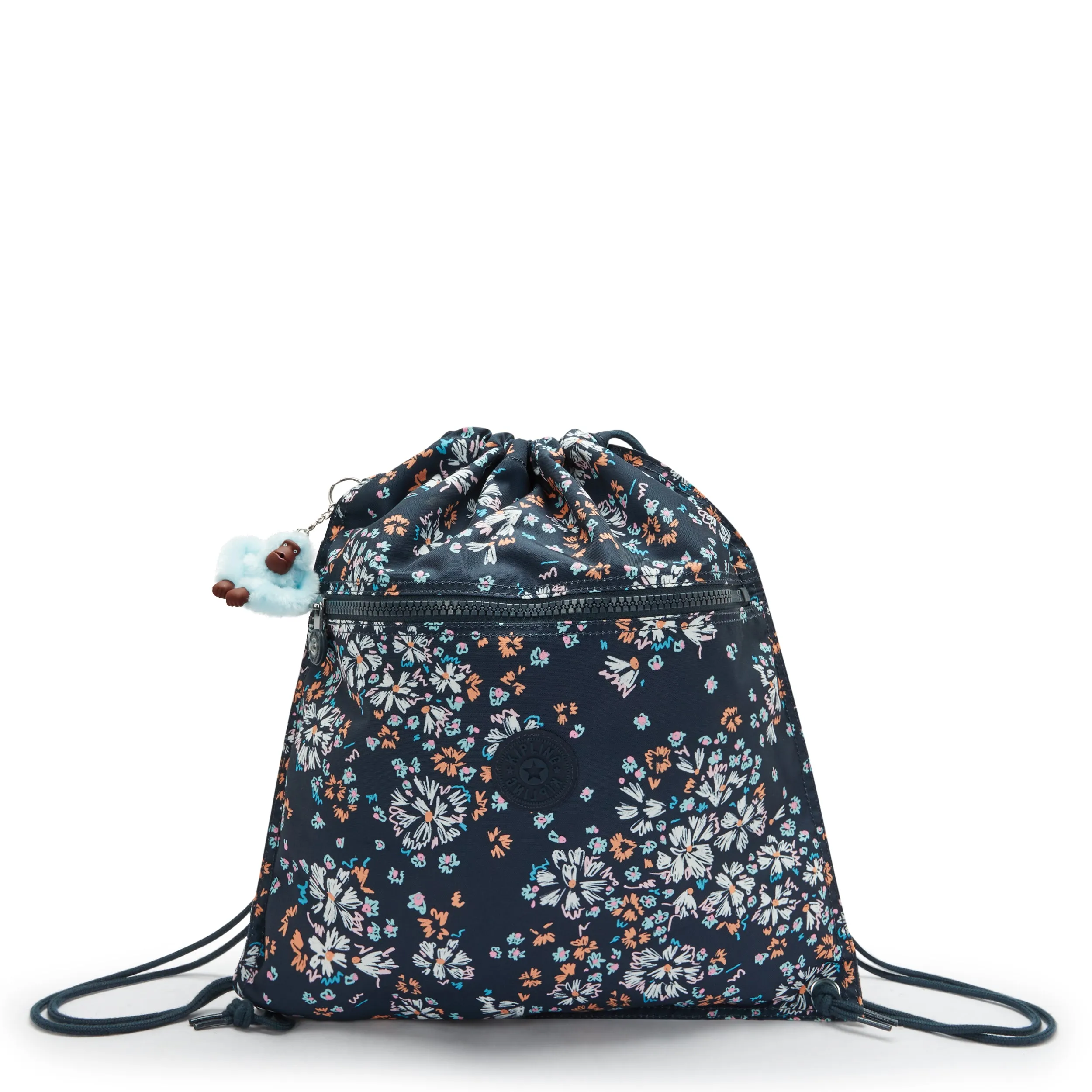 KIPLING Supertaboo Flower Field Medium backpack (with drawstring) I5637-5GB