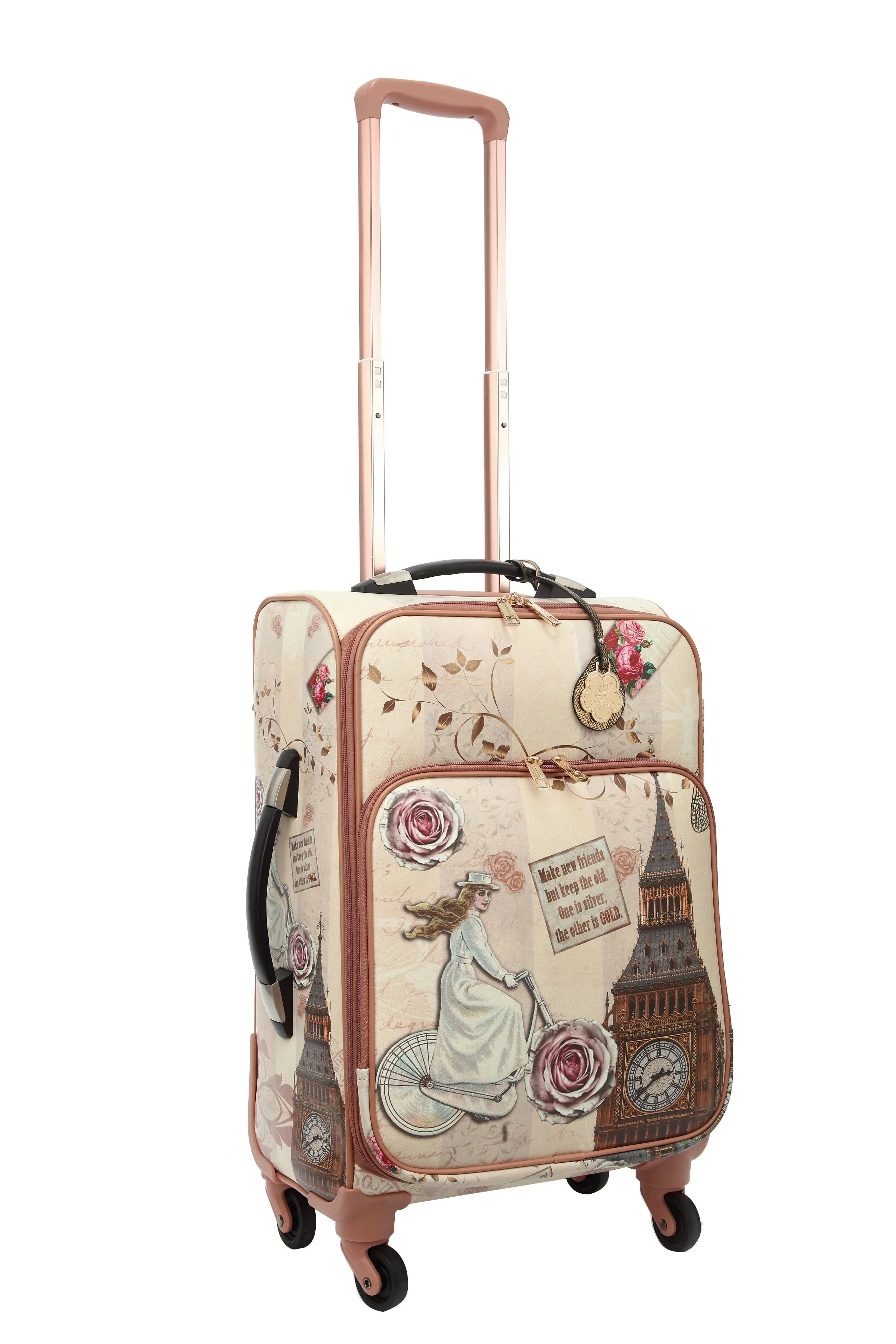 Lady Dream Carry on Luggage with Spinner Wheels