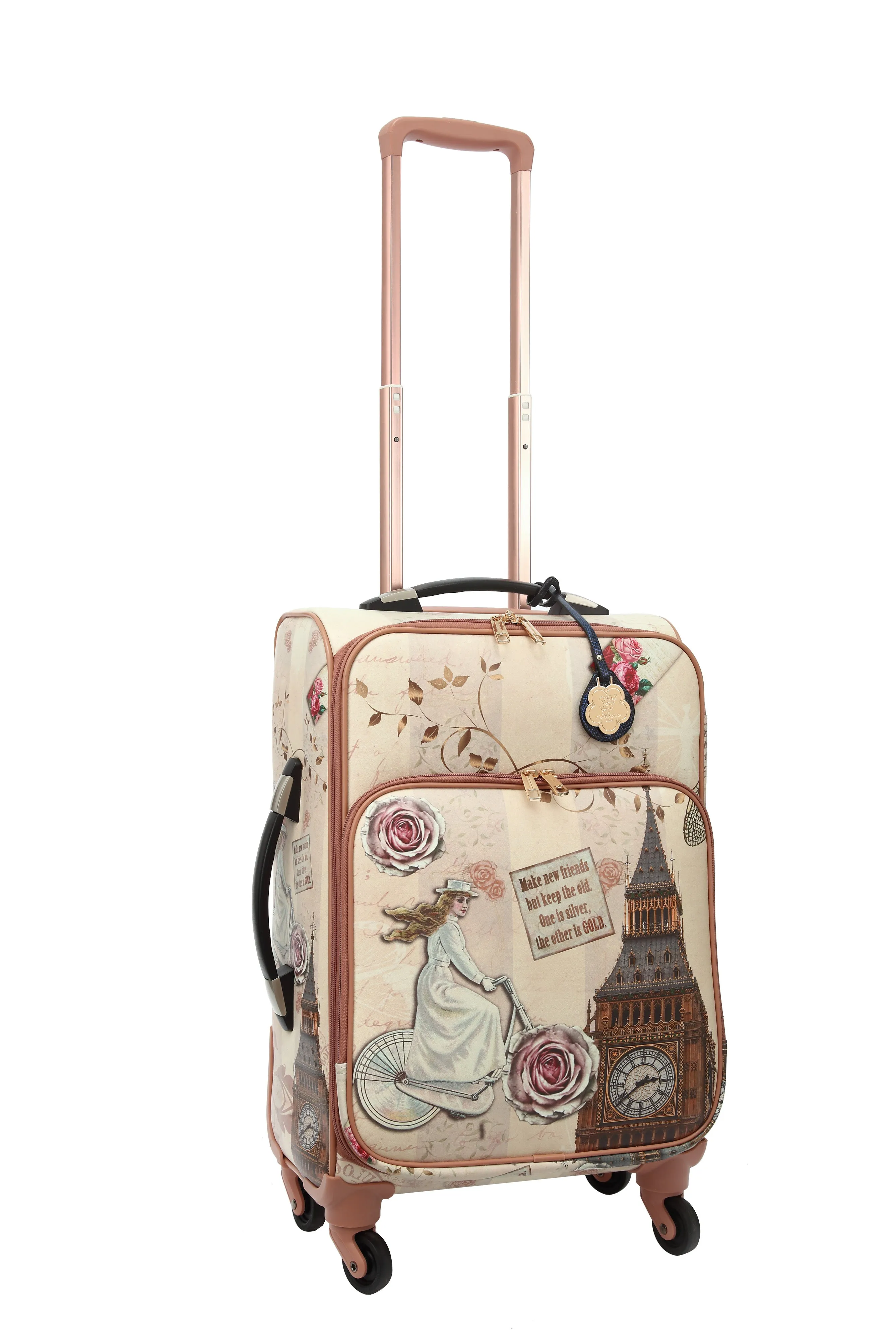 Lady Dream Carry on Luggage with Spinner Wheels