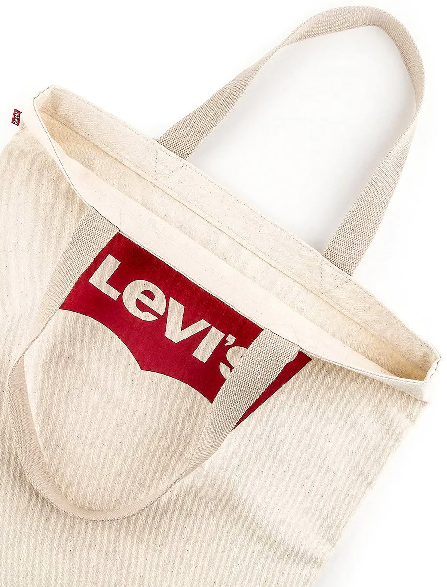 Levi Batwing Tote In Beige