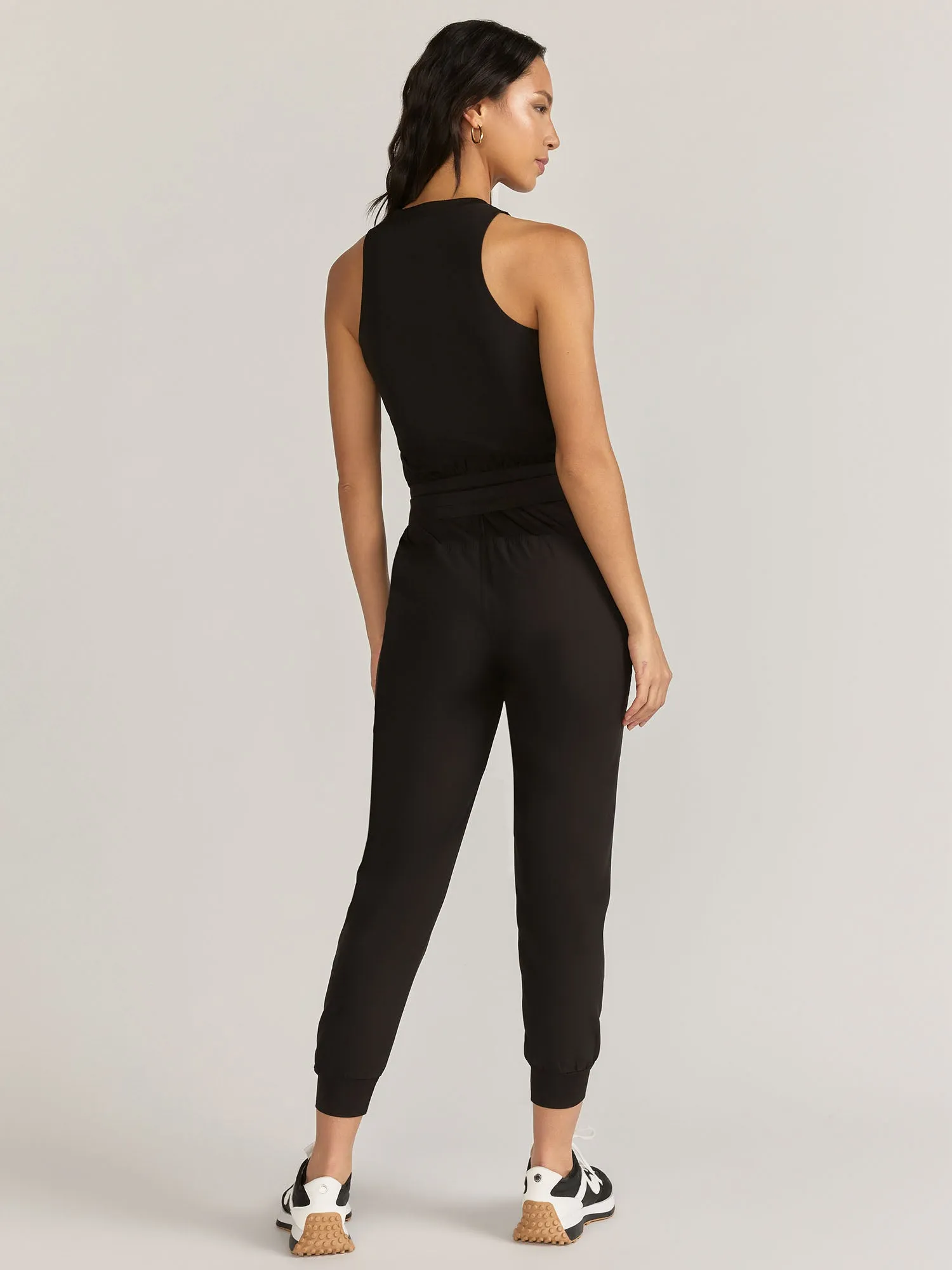 Mono B Sleeveless Half-Zip Active Jumpsuit - Brands We Love