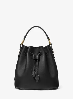 Monogramme Small Leather Bucket Bag