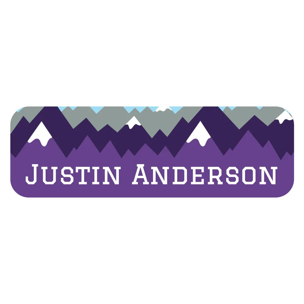 Mountain Top Large Rectangle Name Labels