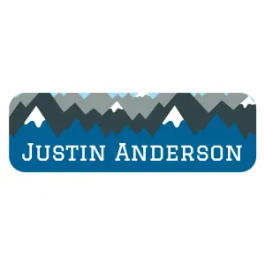 Mountain Top Large Rectangle Name Labels