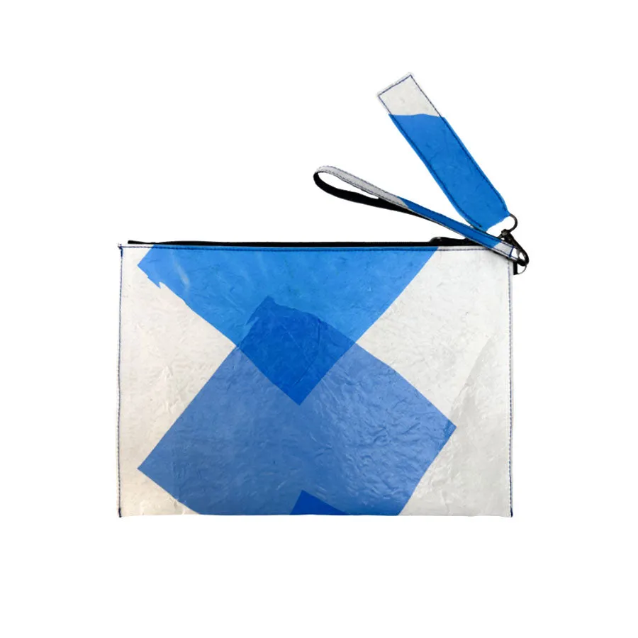 My Everyday Clutch - Blue Squares